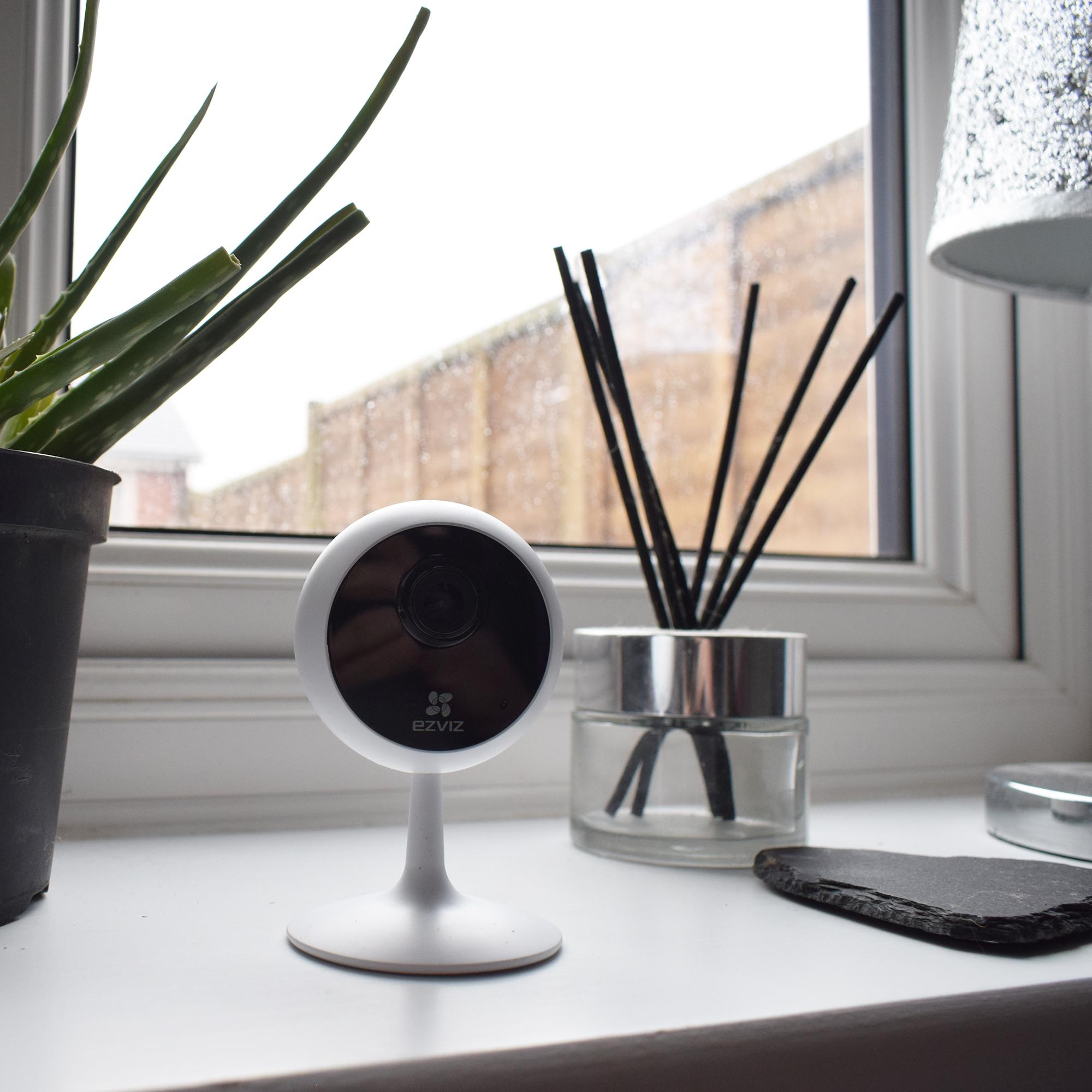 The EZVIZ C1C Full HD Indoor Security Camera can be mounted on a surface