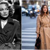 Simple, sleek, stylish: Marlene Dietrich and Alexa Chung working a ladies’ trench