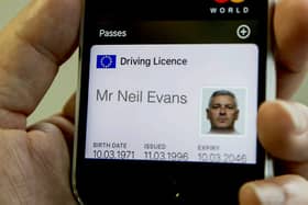 How the DVLA digital licence app could look 