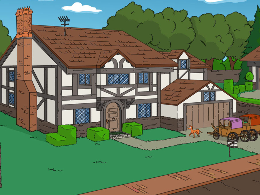 Sejarah arsitektur rumah Inggris melalui The Simpsons