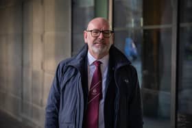 Mick Whelan, the General Secretary of the Associated Society of Locomotive Engineers and Firemen (ASLEF) arrives to attend a Commons Select Committee on rail strikes at Portcullis House.
