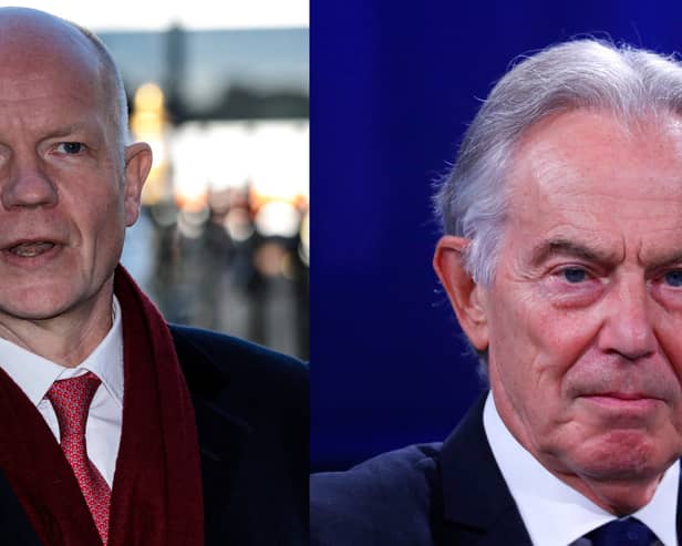 Former Labour prime minister and Conservative leaders Tony Blair and William Hague have come together to argue everyone in the UK should be issued digital IDs.