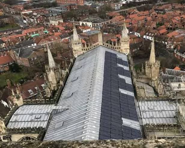 View from Central Tower of York Minster.