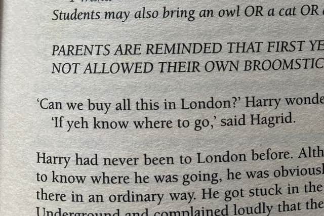 The printing error in the first eiditon copy.