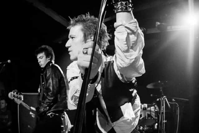Menacing presence of lead singer of Sex Pistols Exposé