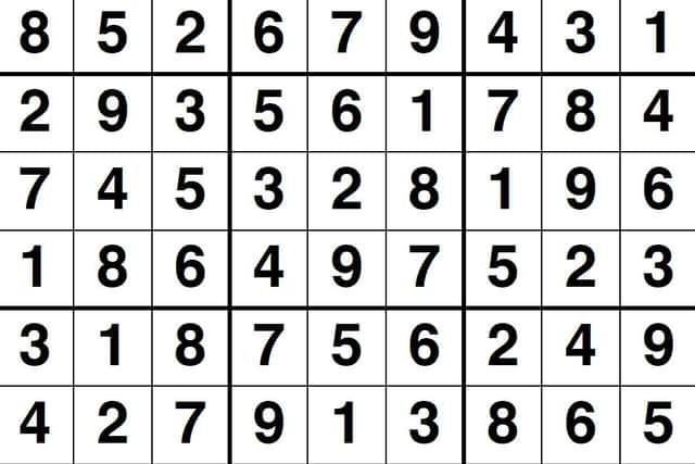 Sudoku puzzle