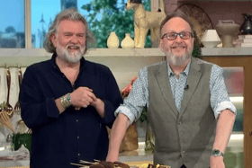 Dave Myers and Si King are fronting their new show The Hairy Bikers Go West 