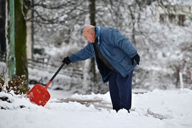 Some ares of the country could expect up to 10cm of snow (image: Getty Images)