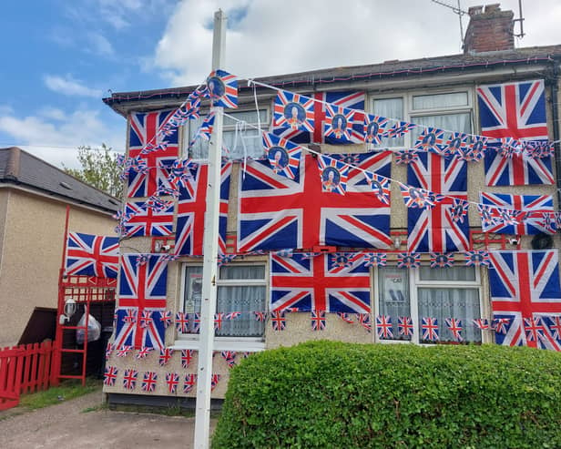 Royal fan decorates house with more than 100 Union Jack flags