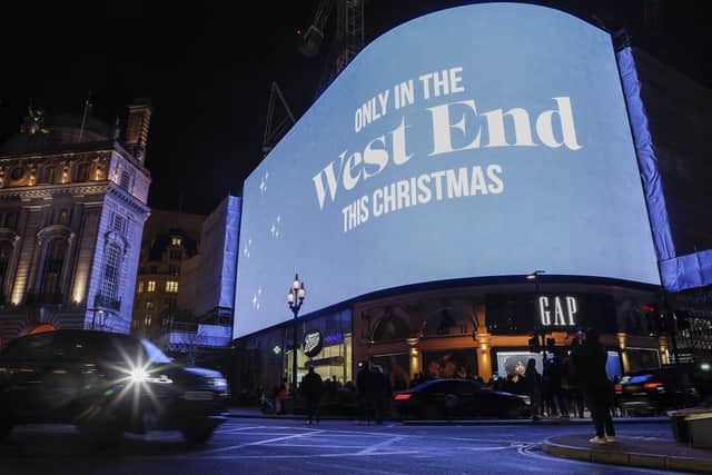 Londons West End, as the Christmas lights are switched-on across the whole district (photo: David Parry/PA Wire)