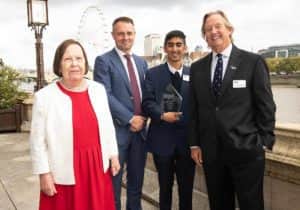 Baroness Gale, James Sawyer (IFAW Director, UK), Kabir Kaul, Mark Beaudouin (IFAW Chair of Global Directors)