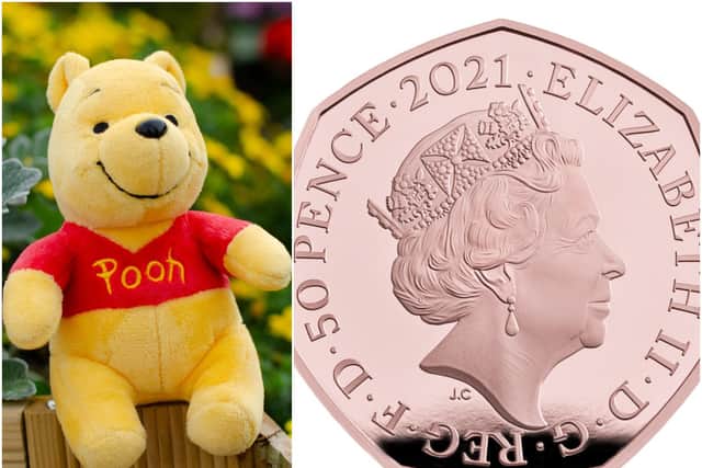 A new 50p collectable coin featuring Winnie-the-Pooh and his friends (PA and Shutterstock)