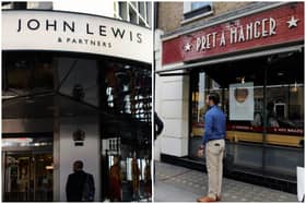 John Lewis and Pret a Manger were amongst the 191 businesses named for underpaying employees (Photo: Leon Neal/ TOLGA AKMEN/Getty Images)
