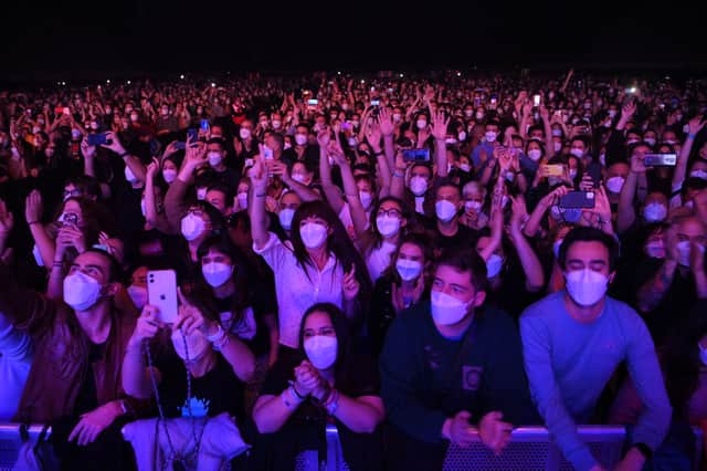 Indoor music events ‘can take place without increasing risk of transmission’
(Photo by LLUIS GENE/AFP via Getty Images)