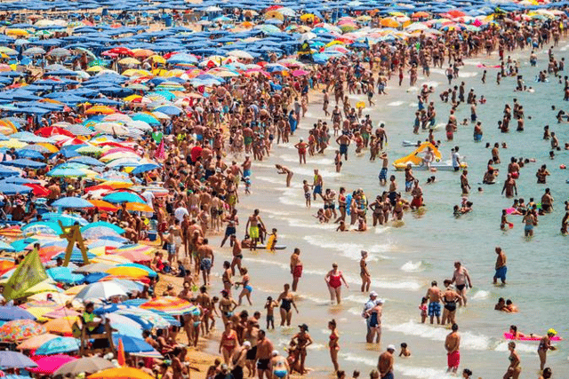 Spain (pictured), Greece and France are expected to be kept off the governments 'green list' when the second batch of destinations is revealed (David Ramos/Getty Images)