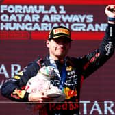 Max Verstappen has recieved a replacement trophy after it was smashed at the Hungarian Grand Prix