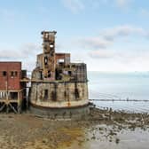 No1 The Thames, a 168-year-old gun tower, in the mouth of the River Thames in Kent (SWNS)