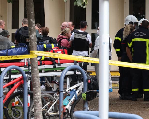 French police have said that a teacher was killed and another two people were injured after a fatal stabbing attack at a high school in the northern city of Arras. (Credit: AFP via Getty Images)