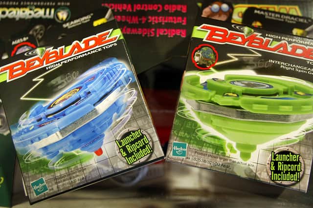 Beyblades - a jazzed-up version of the 60s game battling tops - were huge in the noughties