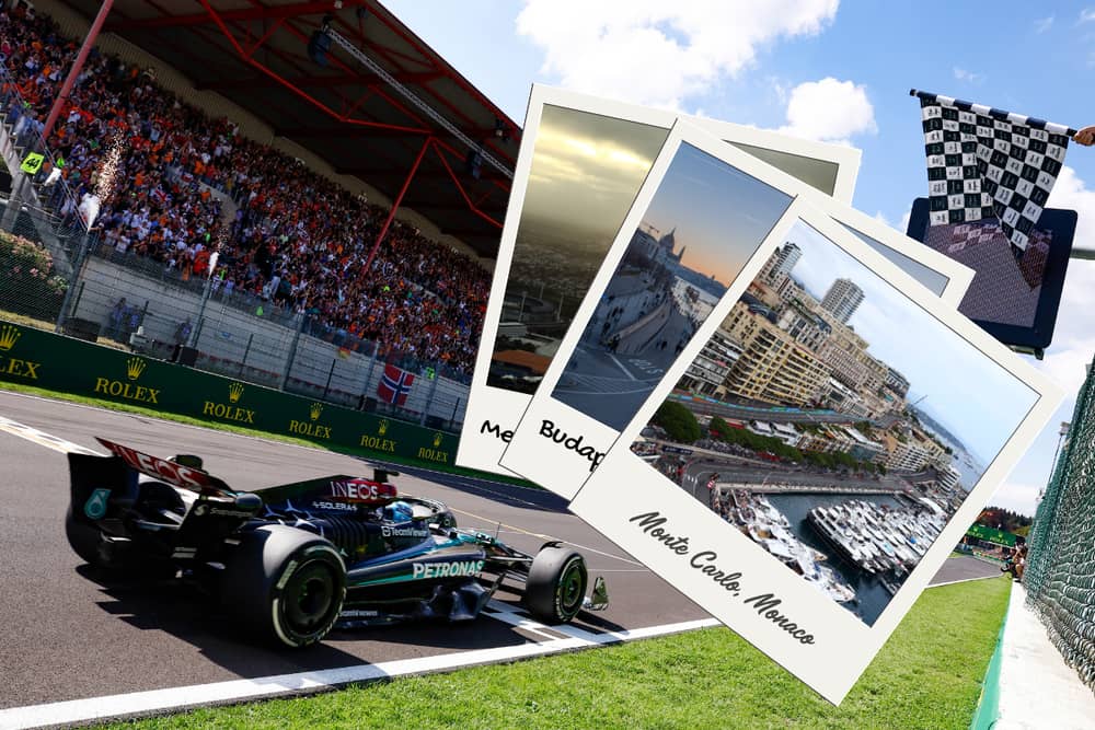 Where are some of the most ideal locations for a weekend getaway - that also are home to some of the circuits during the F1 season?