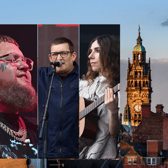 [L-R] Nick Cave, Rag 'N' Bone Man, Paul Heaton and PJ Harvey are just some of the names set to perform shows across Yorkshire before the end of 2024.