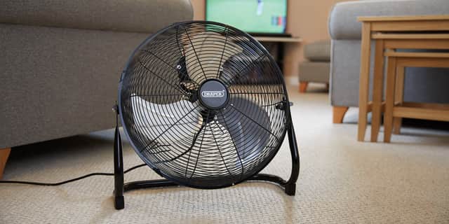Draper floor fan