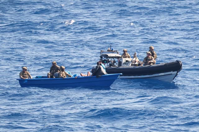 Royal Navy seizes £40m of cocaine from speed boat in drugs bust.