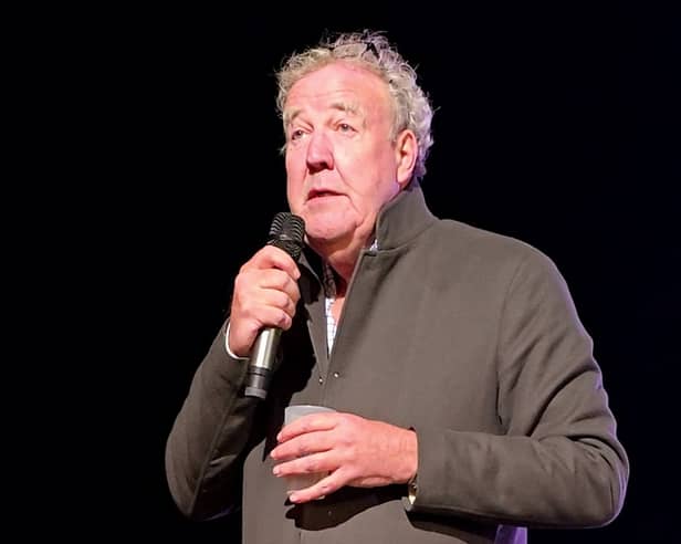 Jeremy Clarkson at a Q&A after a premiere screening of The Grand Tour: One For The Road at The Farmer's Dog pub