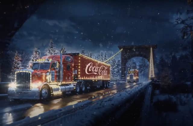 Still from Coca-Cola's AI advert. Photo: Coca-Cola/ YouTube