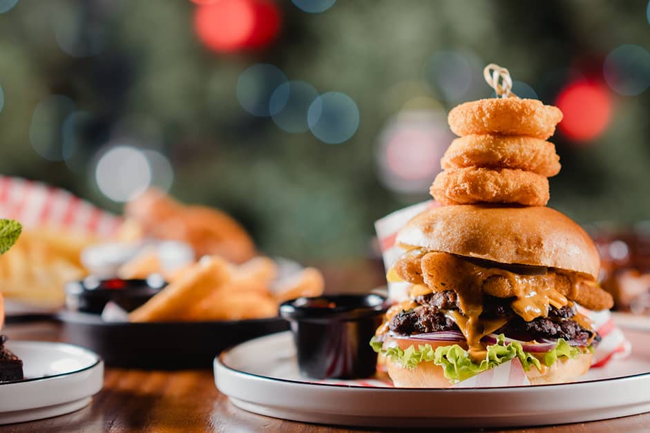 Santa’s Smashed Burger makes an appearance on the festive menu 