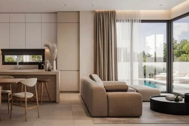 The villa is brand new, with some gorgeous period touches