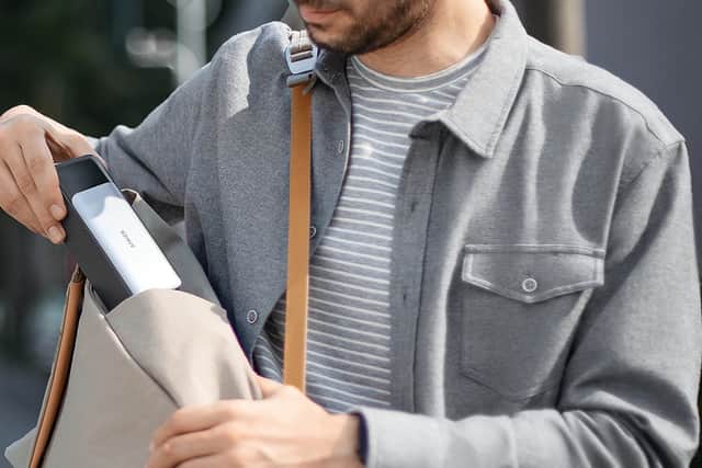 It's bulky, but easy enough to carry in a bag