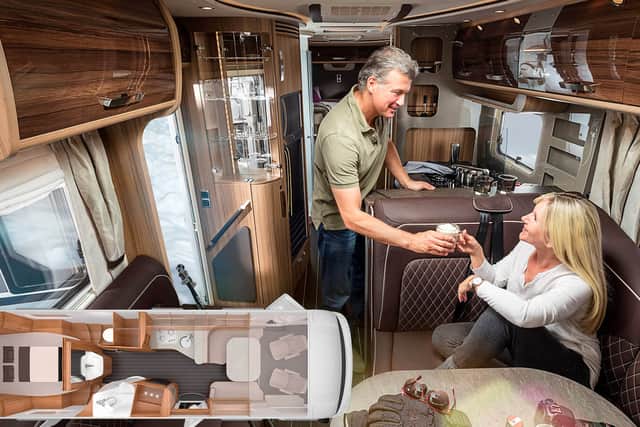 The four-berth layout is perfect for entertaining