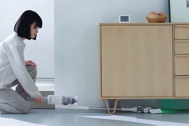 The handheld vacuum is incredibly small and light, but still very powerful