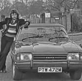 A trendy looking DJ Noel Edmonds is pictured here in 1974 beside his Ford Capri Mk II. The Capri was the seventh best-selling car of the 1970s, with 378,310 registered, according to startrescue.co.uk, which described how it 'fused simple mechanics with sporty styling and an affordable price tag'. It was known as a 'pony' car - like a 'muscle' car, but smaller.