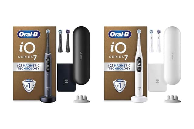 72% Oral-B iO7 Electric Toothbrush was £430 (black/white)