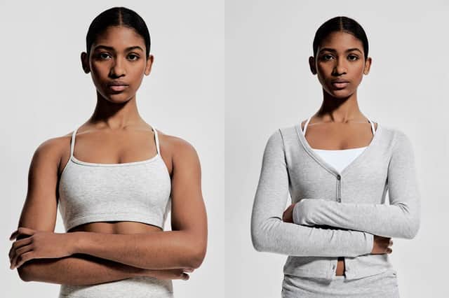 Light Support Sports bra with DryMove £15.99 and Yoga cardigan with DryMove £21.99