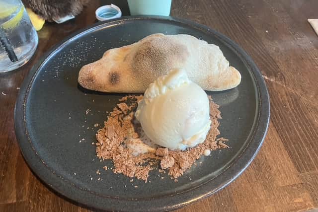 Prezzo's Creme Egg calzone