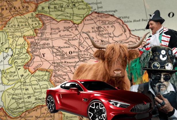 From sports cars to highland cattle, steampunk and Scarborough Street, there's a number of activities across Yorkshire this May Bank Holiday for all the family.