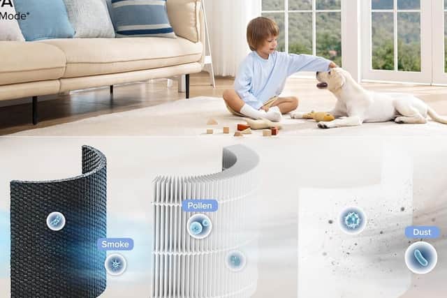 It's impressive to see a three-stage HEPA filter at this price point