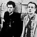 Picture dated 1978 of British punk rockers from the band The Clash, Joe Strummer (R), Mick Jones (C) and Paul Simonon.  