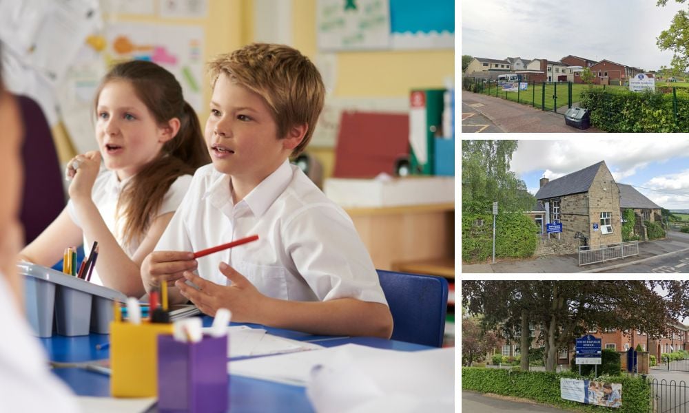 All state primary schools in England where 100% of pupils are meeting government performance standards All state primary schools in England where 100% of pupils are meeting government performance standards