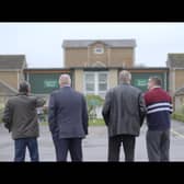 The British Blood Scandal: Poisoned at School. (L-R) Gary Webster, Steve Nicholls, Richard Warwick and Adrain Goodyear at Treloar's school.