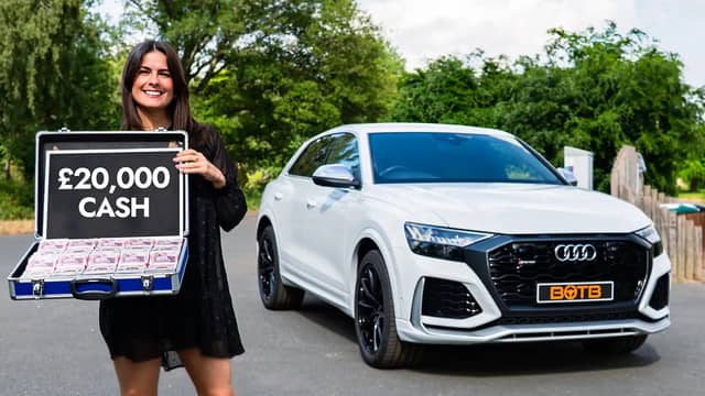 The Audi will come with a case of cash in its boot