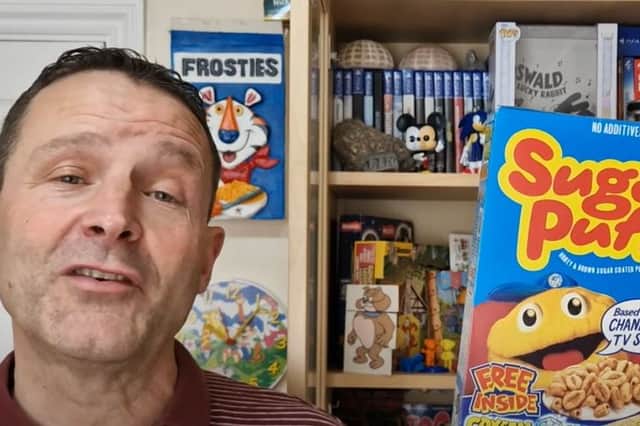 Nick Symes, who runs the popular Cerealmad YouTube channel, has collected hundreds of the free toys which used to be given away in cereal boxes