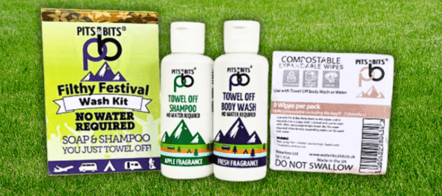 This no-water-needed wash kit from Pits & Bits is a festival staple – perfect for staying fresh without facing the shower queues.