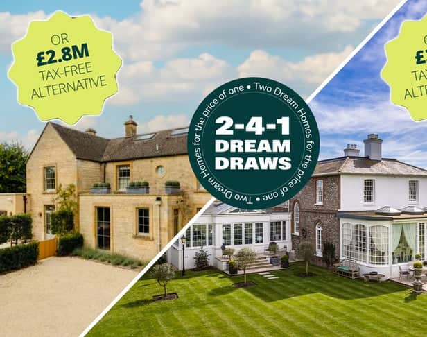 It can cost as little as £10 to enter draws for both houses at the moment - and Wowcher is offering more tickets for the money