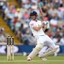 Harry Brook during England's first innings at Headingley