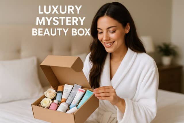 86% off the Wowcher mystery beauty box featuring luxury brands such as Elemis, Liz Earle and Clarins