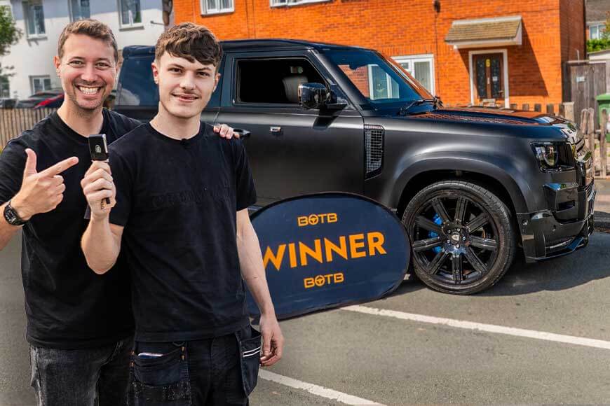 Teenager wins £85k Land Rover Defender with 18p ticket just two weeks after getting provisional licence